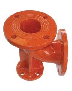 Leemco Flanged Elbow 90-bend w/ Base