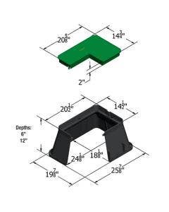 Carson 0012 Jumbo Rectangular Valve Box